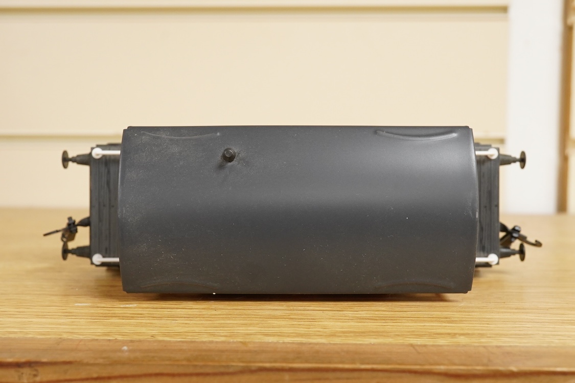 Four boxed Bassett-Lowke by Corgi 0 gauge railway freight wagons; a BR 20-ton brake van, together with two Southern Railways open wagons and a ventilated box van, together with a boxed Tenmille Products kit for a Talylly